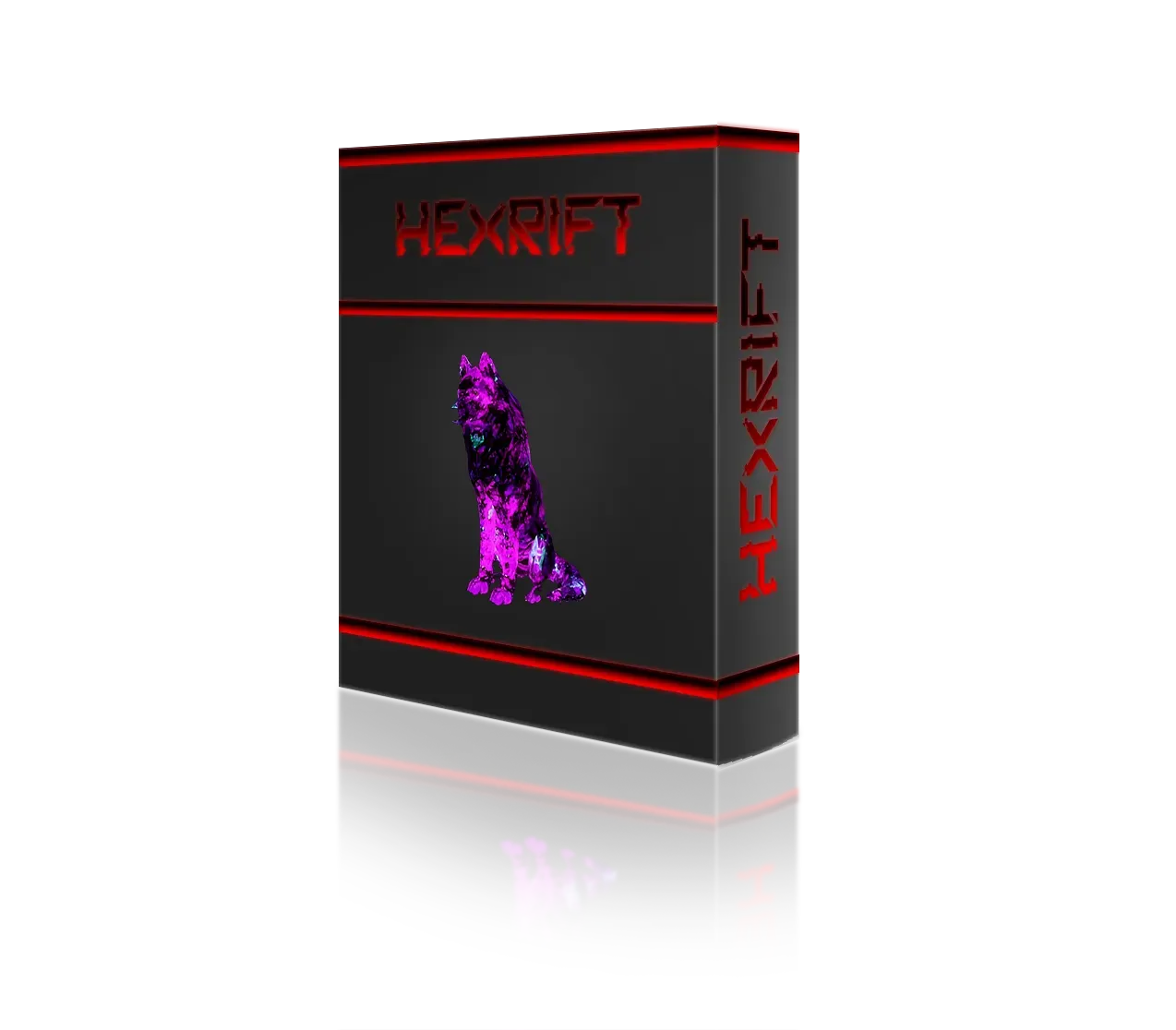 Paint Splatter Wolf Texture Banner